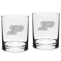 Purdue Boilermakers 2-Piece 14oz. Classic Double Old-Fashioned Glass Set