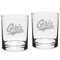 Montana Grizzlies 2-Piece 14oz. Classic Double Old-Fashioned Glass Set