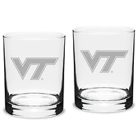 Virginia Tech Hokies 2-Piece 14oz. Classic Double Old-Fashioned Glass Set