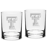 Texas Tech Red Raiders 2-Piece 14oz. Classic Double Old-Fashioned Glass Set