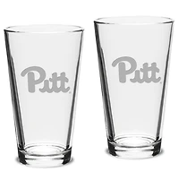 Pitt Panthers 2-Piece 16oz. Classic Pub Glass Set