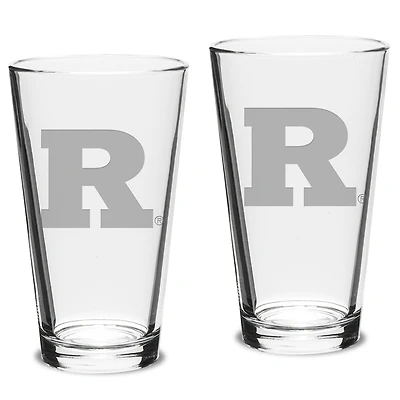 Rutgers Scarlet Knights 2-Piece 16oz. Classic Pub Glass Set