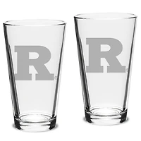 Rutgers Scarlet Knights 2-Piece 16oz. Classic Pub Glass Set