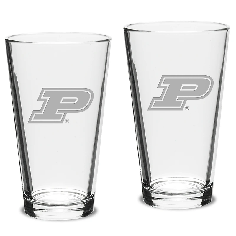 Purdue Boilermakers 2-Piece 16oz. Classic Pub Glass Set