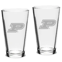Purdue Boilermakers 2-Piece 16oz. Classic Pub Glass Set