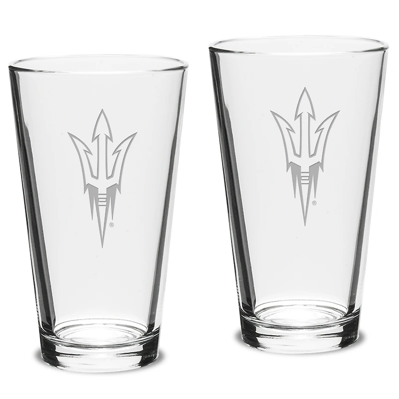 Arizona State Sun Devils 2-Piece 16oz. Classic Pub Glass Set