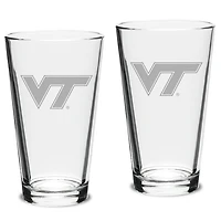 Virginia Tech Hokies 2-Piece 16oz. Classic Pub Glass Set