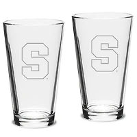 Syracuse Orange 2-Piece 16oz. Classic Pub Glass Set