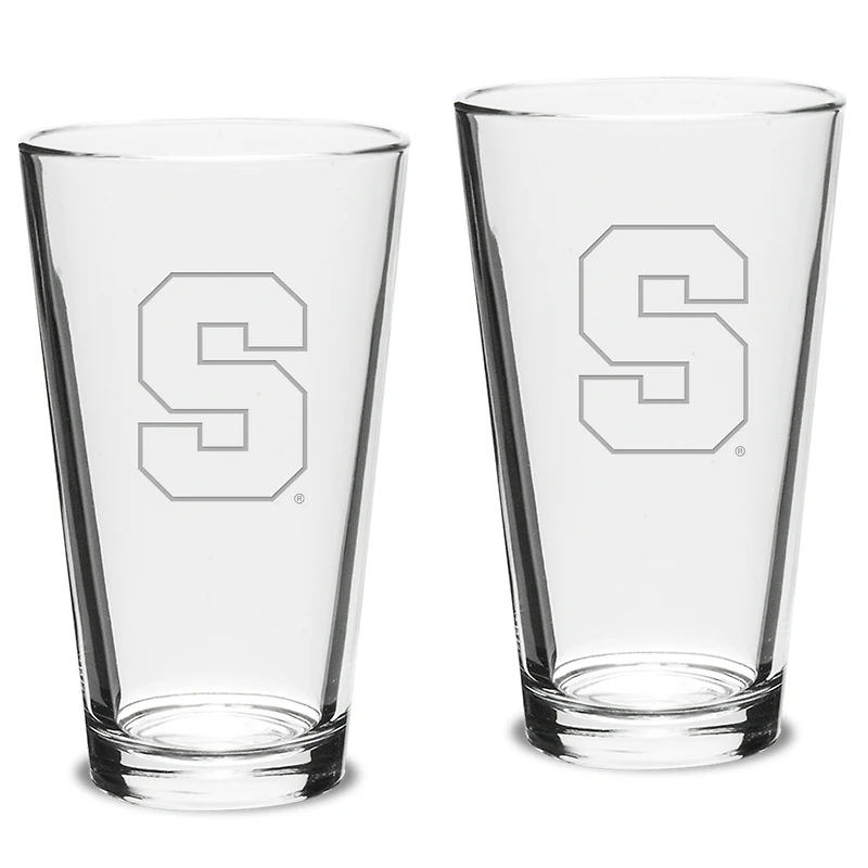 Syracuse Orange 2-Piece 16oz. Classic Pub Glass Set