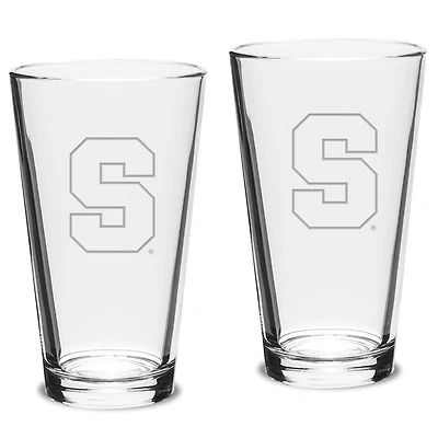 Syracuse Orange 2-Piece 16oz. Classic Pub Glass Set