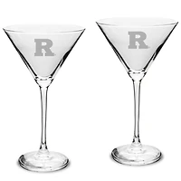 Rutgers Scarlet Knights Two-Piece Traditional 10oz. Martini Glass Set