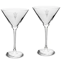 Arizona State Sun Devils Two-Piece Traditional 10oz. Martini Glass Set