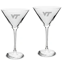 Virginia Tech Hokies Two-Piece Traditional 10oz. Martini Glass Set