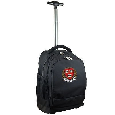 MOJO Harvard Crimson 19'' Premium Logo Wheeled Backpack