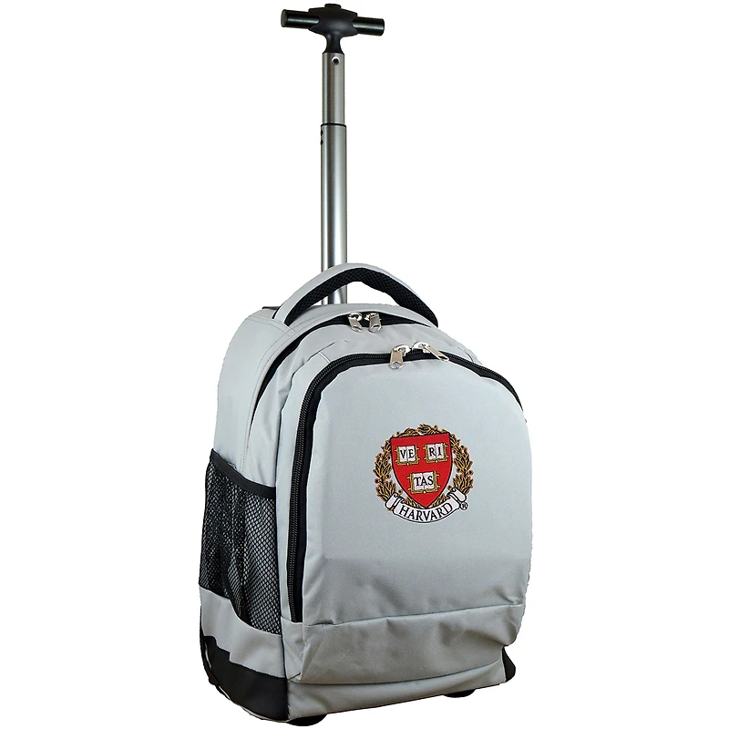 MOJO Harvard Crimson 19'' Premium Logo Wheeled Backpack