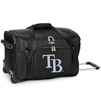 MOJO Black Tampa Bay Rays 22'' Wheeled Duffel Bag