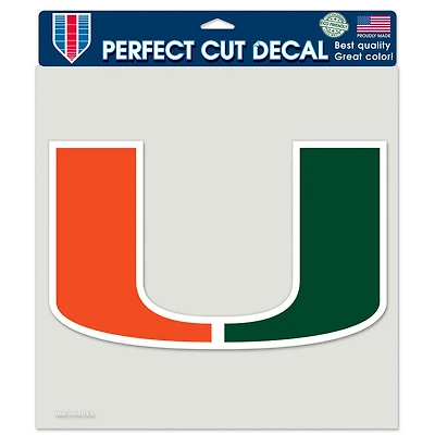 WinCraft Miami Hurricanes 8" x 8" Color Car Decal