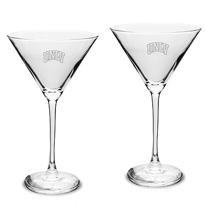 UNLV Rebels Two-Piece Traditional 10oz. Martini Glass Set