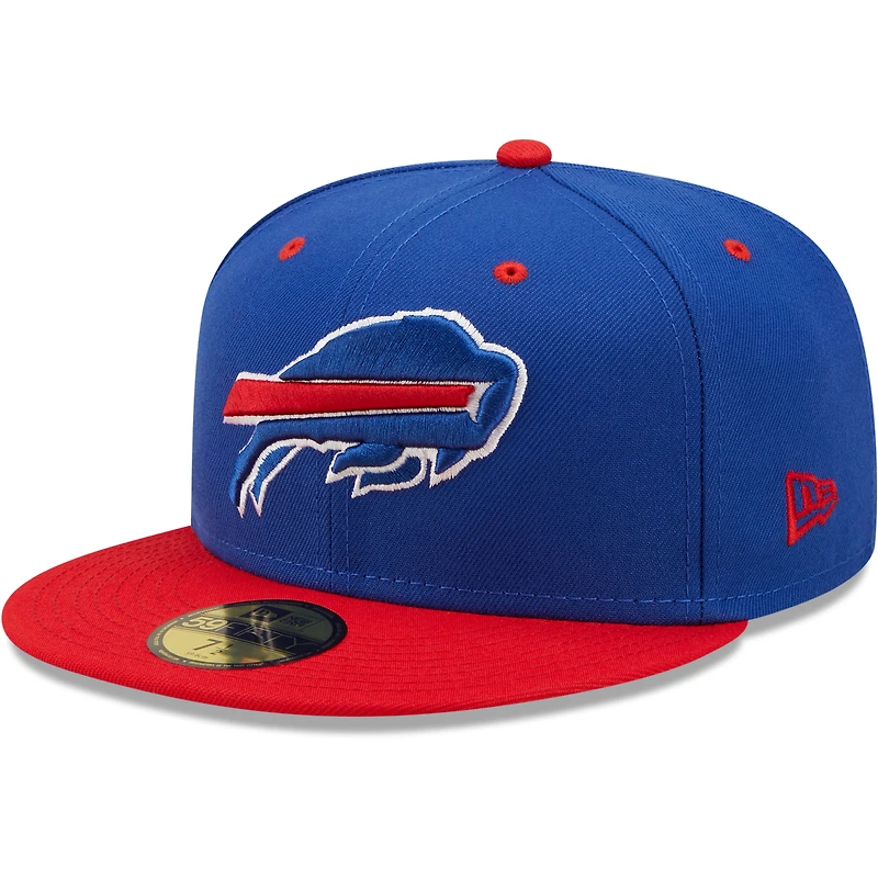 Men's New Era Royal/Red Buffalo Bills Flipside 2Tone 59FIFTY Fitted Hat