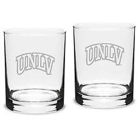 UNLV Rebels 14oz. 2-Piece Classic Double Old-Fashioned Glass Set