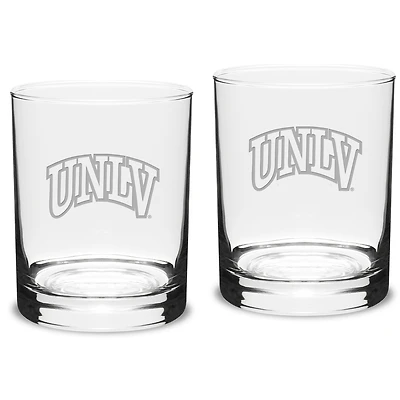 UNLV Rebels 14oz. 2-Piece Classic Double Old-Fashioned Glass Set