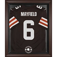 Cleveland Browns Brown Framed 75th Anniversary Season Logo Jersey Display Case