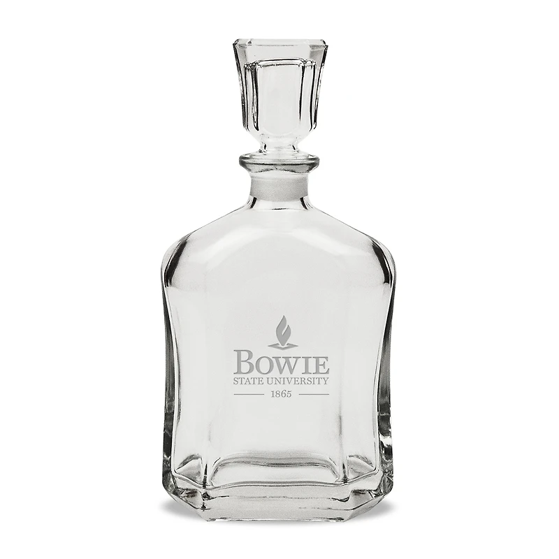Bowie State Bulldogs 23.75oz. Crystal Decanter