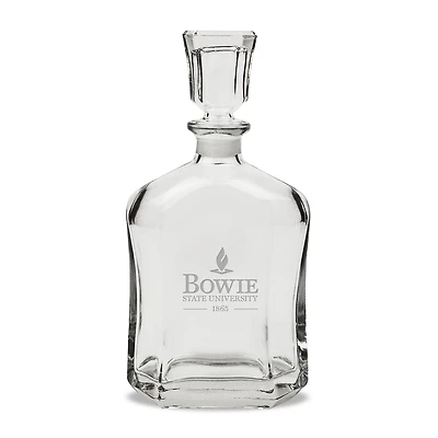 Bowie State Bulldogs 23.75oz. Crystal Decanter