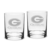 Grambling Tigers 14oz. 2-Piece Classic Double Old-Fashioned Glass Set