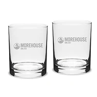 Morehouse Maroon Tigers 14oz. 2-Piece Classic Double Old-Fashioned Glass Set