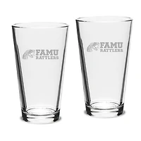 Florida A&M Rattlers 2-Piece 16oz. Classic Pub Glass Set