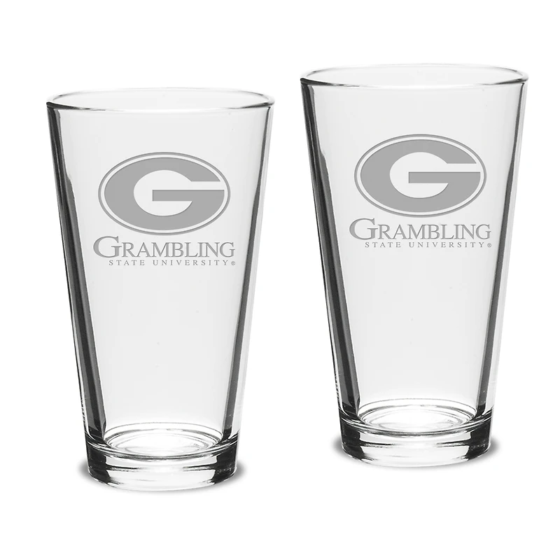 Grambling Tigers 2-Piece 16oz. Classic Pub Glass Set
