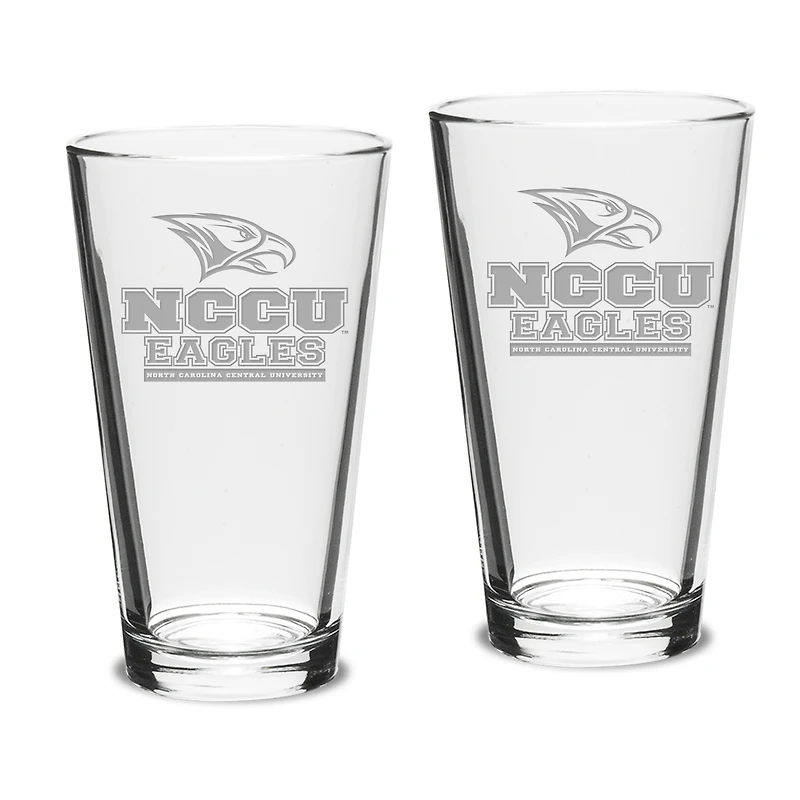 North Carolina Central Eagles 2-Piece 16oz. Classic Pub Glass Set