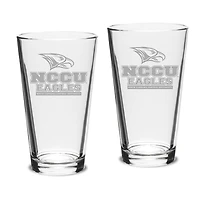 North Carolina Central Eagles 2-Piece 16oz. Classic Pub Glass Set