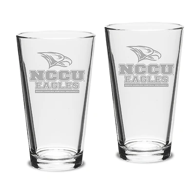 North Carolina Central Eagles 2-Piece 16oz. Classic Pub Glass Set