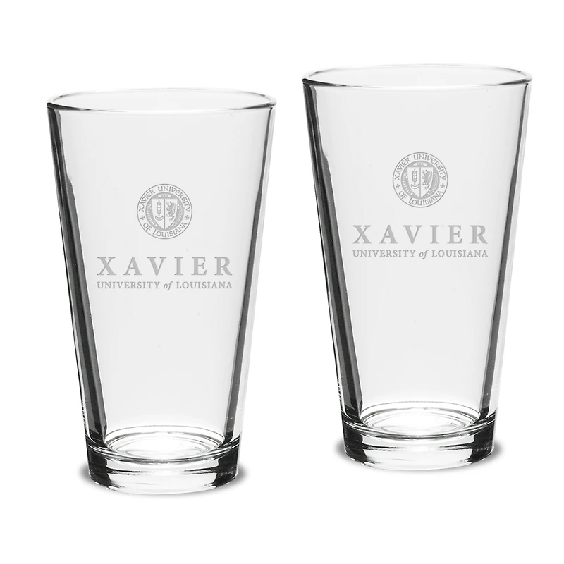 XULA Gold 2-Piece 16oz. Classic Pub Glass Set