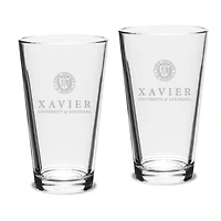 XULA Gold 2-Piece 16oz. Classic Pub Glass Set