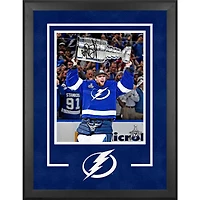 Andrei Vasilevskiy Tampa Bay Lightning Autographed Deluxe Framed 2021 Stanley Cup Champions 16" x 20" Raising Cup Photograph