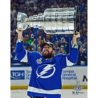 Nikita Kucherov Tampa Bay Lightning Unsigned 2021 Stanley Cup Champions Raising Cup Photograph