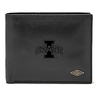 Men's Fossil Iowa State Cyclones Leather Ryan RFID Passcase Wallet