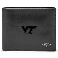 Men's Fossil Virginia Tech Hokies Leather Ryan RFID Passcase Wallet