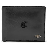 Men's Fossil Washington State Cougars Leather Ryan RFID Passcase Wallet