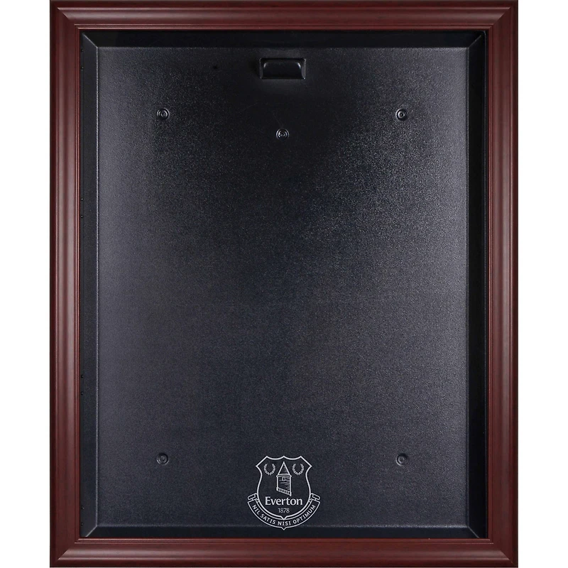 Everton Mahogany Framed Team Logo Jersey Display Case