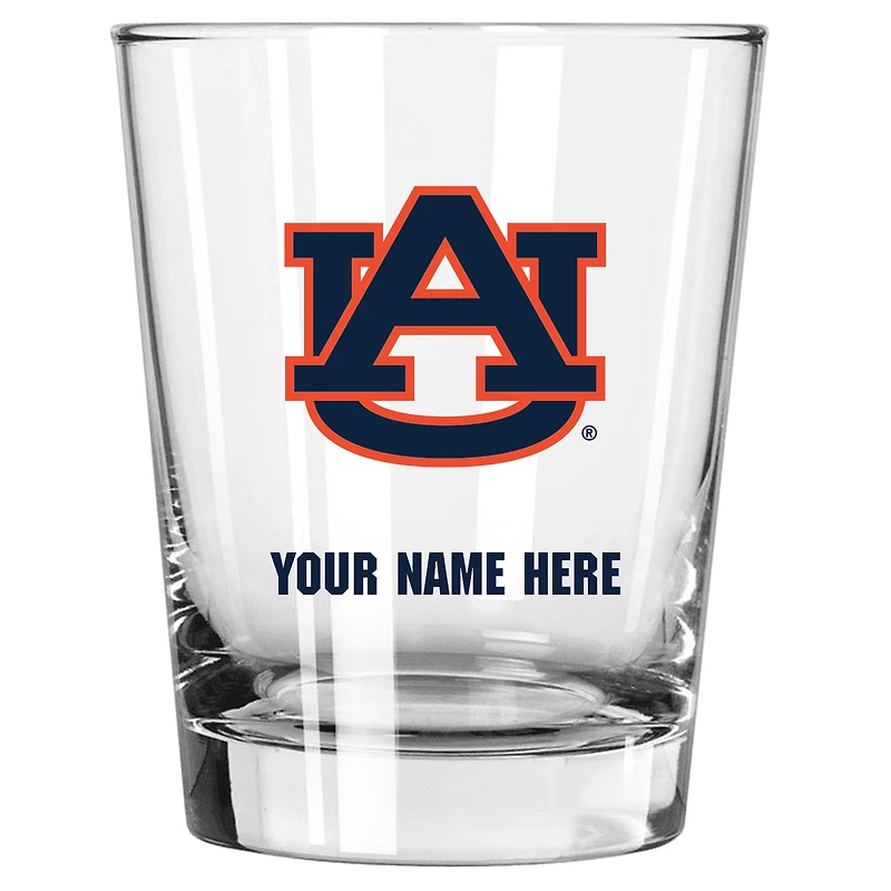Auburn Tigers 15oz. Personalized Double Old Fashioned Glass
