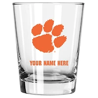 Clemson Tigers 15oz. Personalized Double Old Fashioned Glass