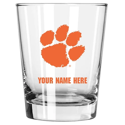 Clemson Tigers 15oz. Personalized Double Old Fashioned Glass