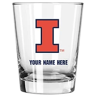 Illinois Fighting Illini 15oz. Personalized Double Old Fashioned Glass