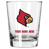 Louisville Cardinals 15oz. Personalized Double Old Fashioned Glass