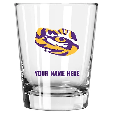 LSU Tigers 15oz. Personalized Double Old Fashioned Glass