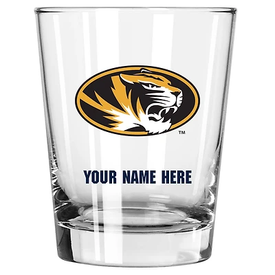 Missouri Tigers 15oz. Personalized Double Old Fashioned Glass